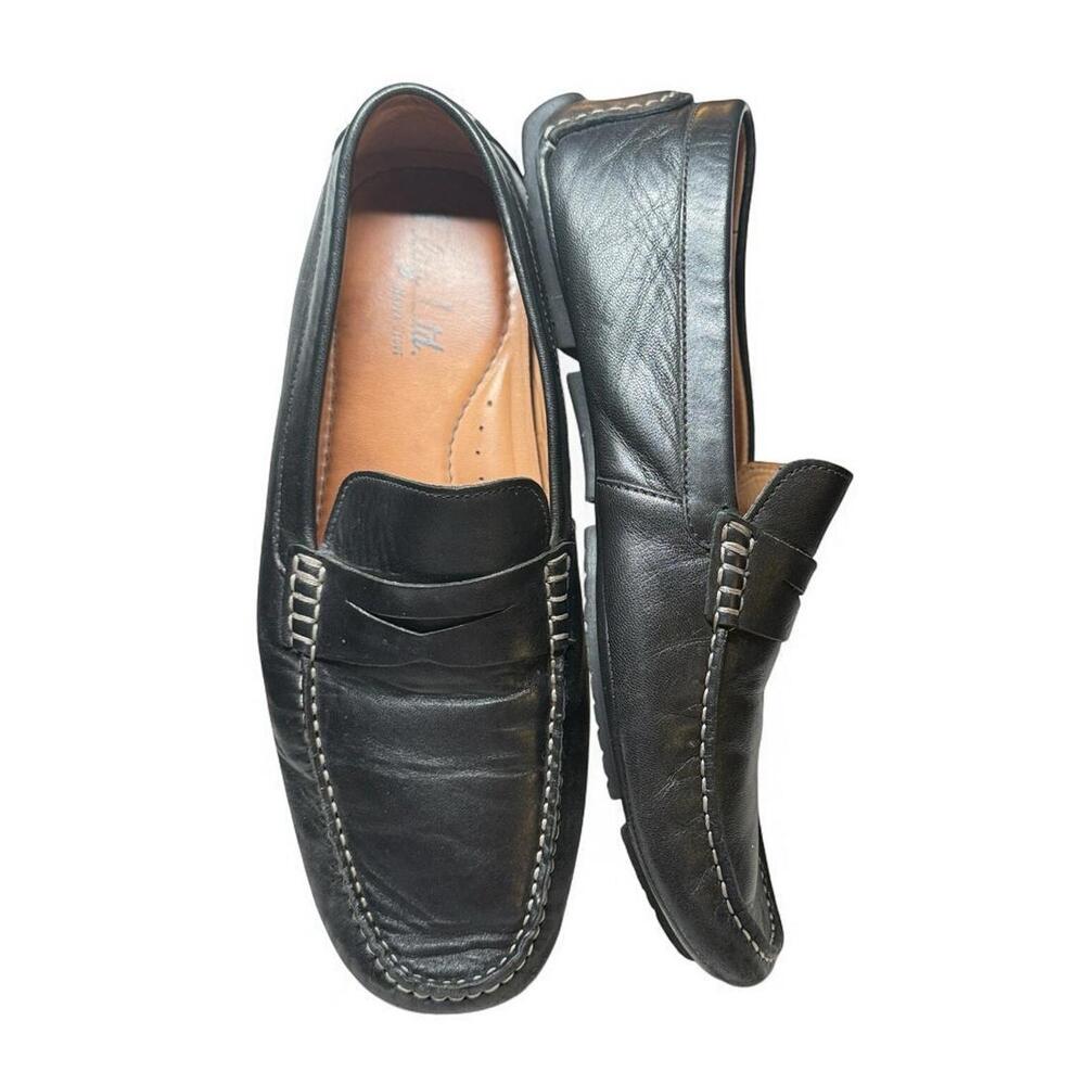 Flag Ltd Mens Black Loafers. Size 11M Ex Condition Driving Shoes
